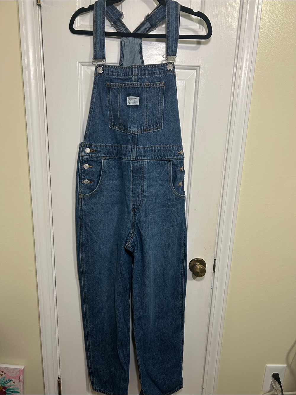 Levi's Women's Vintage Denim Overalls in Propose To Me Dark Wash - Size M